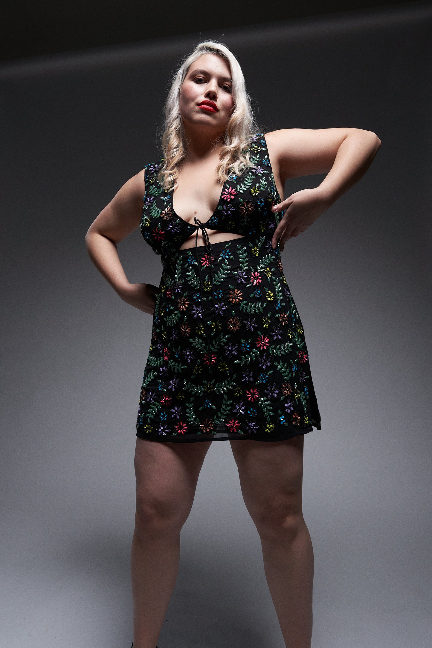 RaeVynn Billie Cut-Out Dress