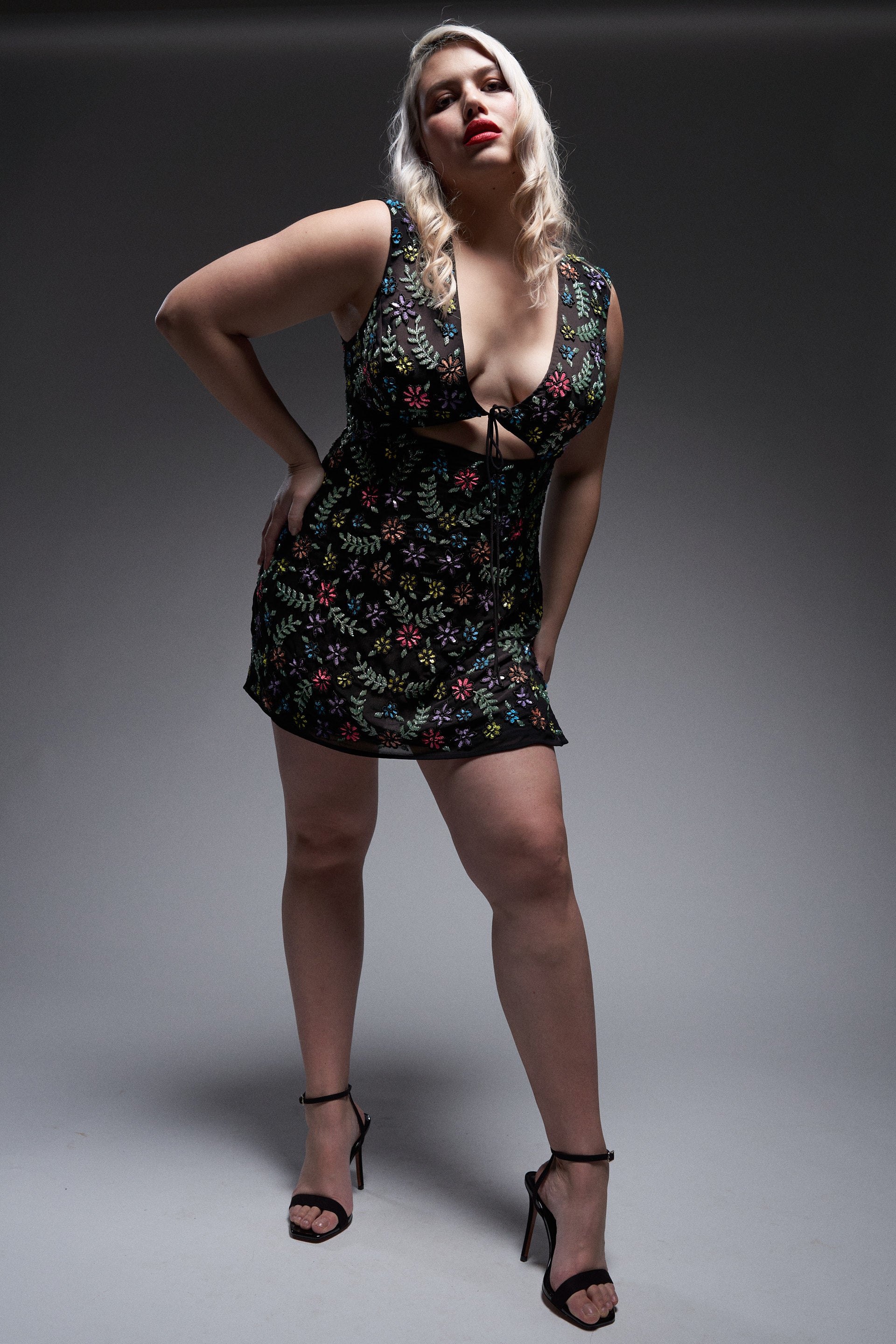 RaeVynn Billie Cut-Out Dress